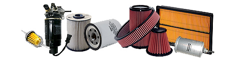 Air filters, Oil filters, Fuel filters and Cabin filters