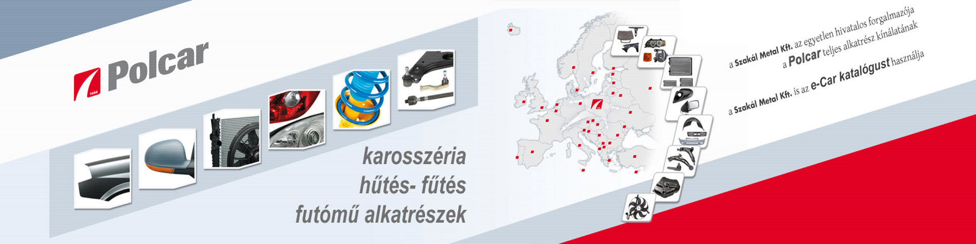 Polcar karosszéria alkatrészek
