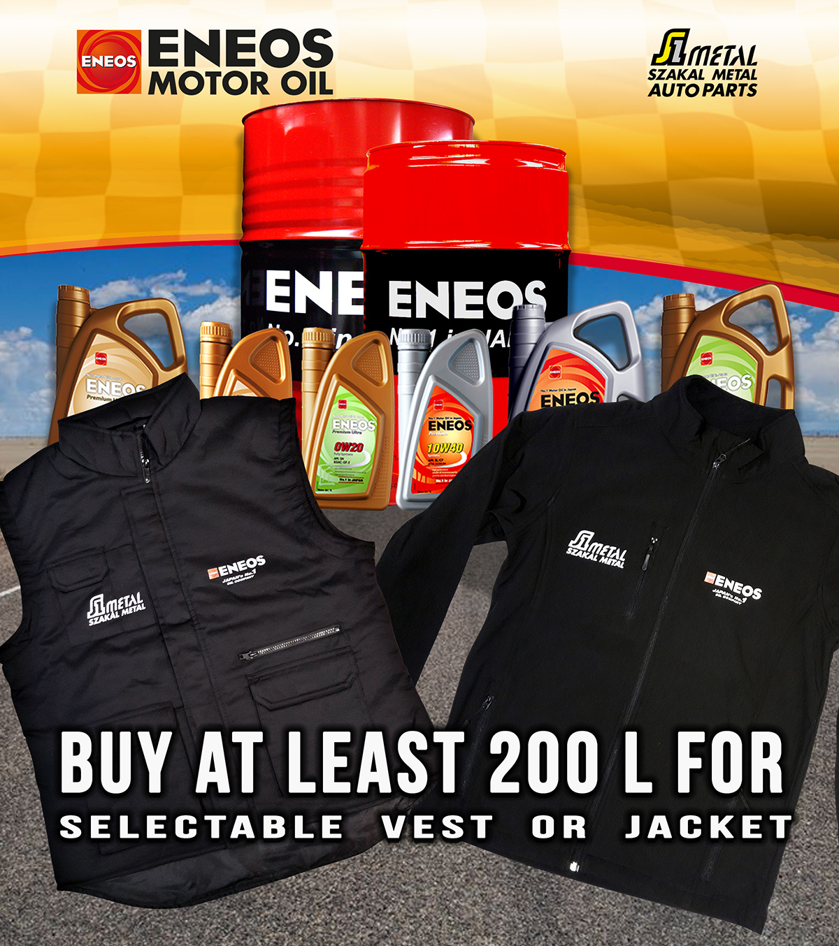 ENEOS Sales:  gift jacket or vest
