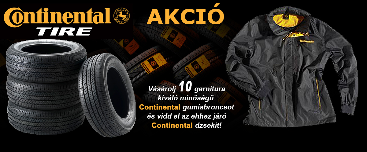 Continental gumiabroncsok akciója a Szakál Metalnál