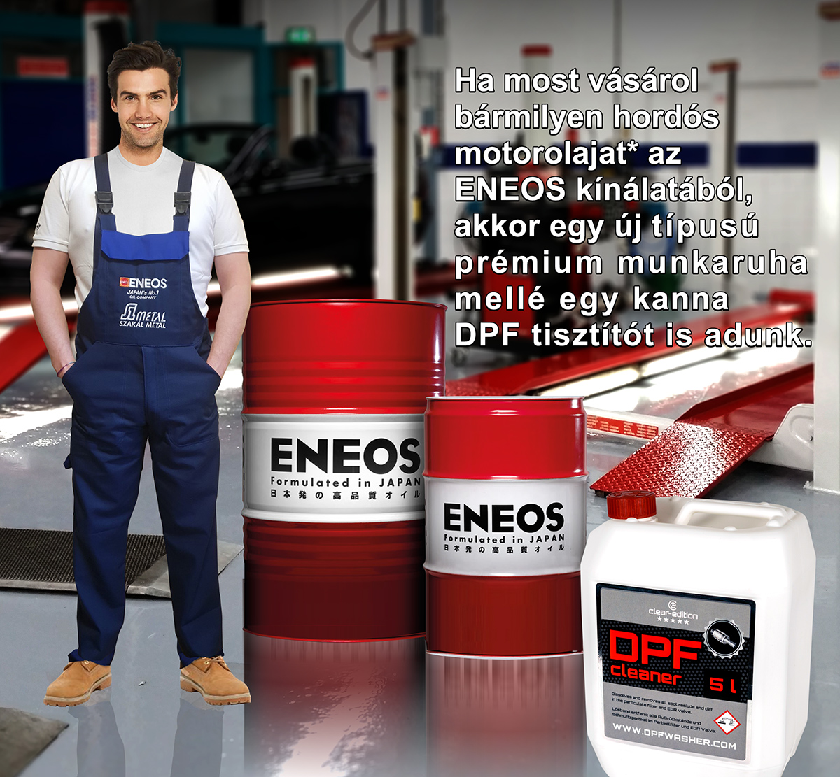 ENEOS akció DPF tisztítóval