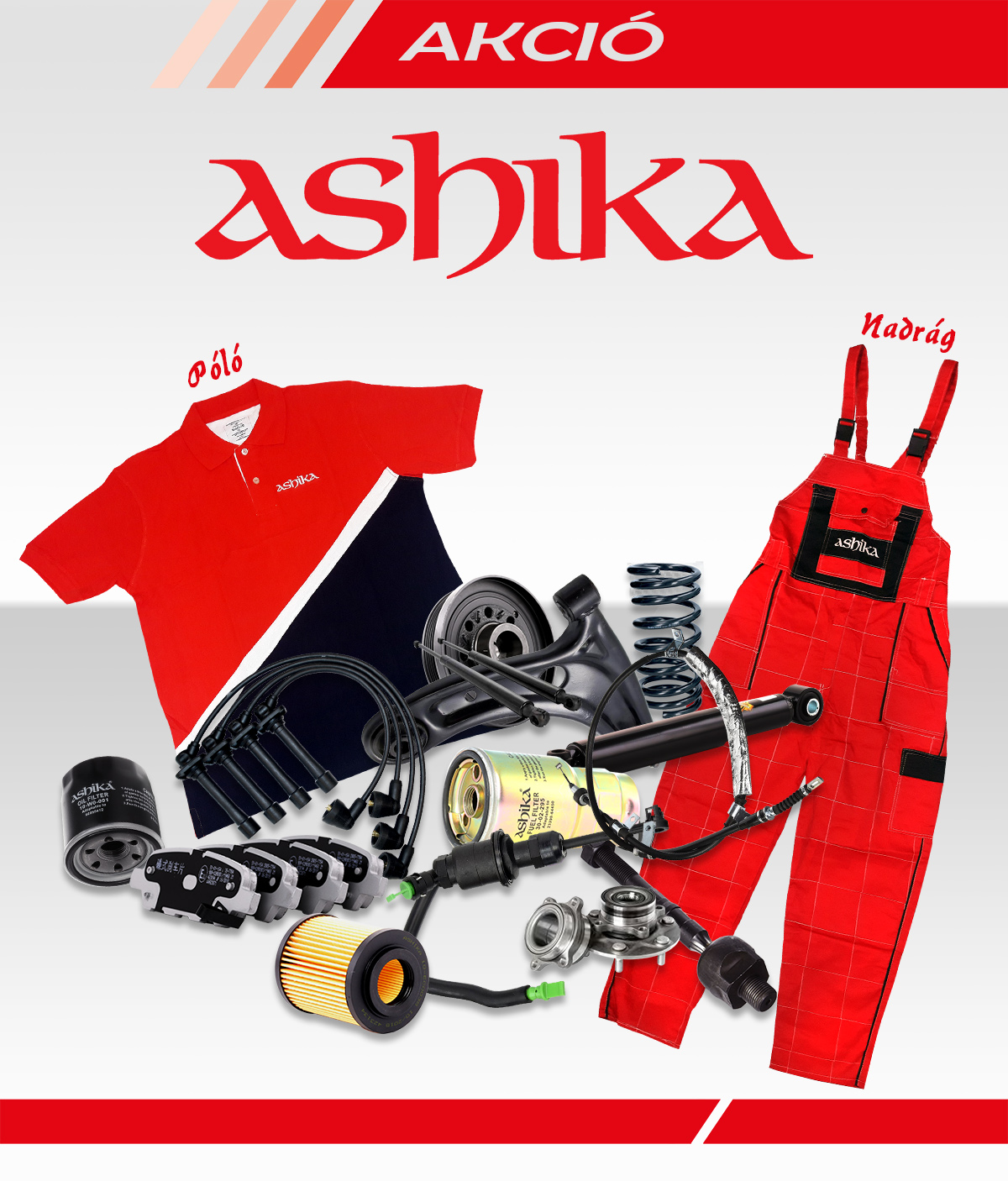 Ashika autóalkatrész akció