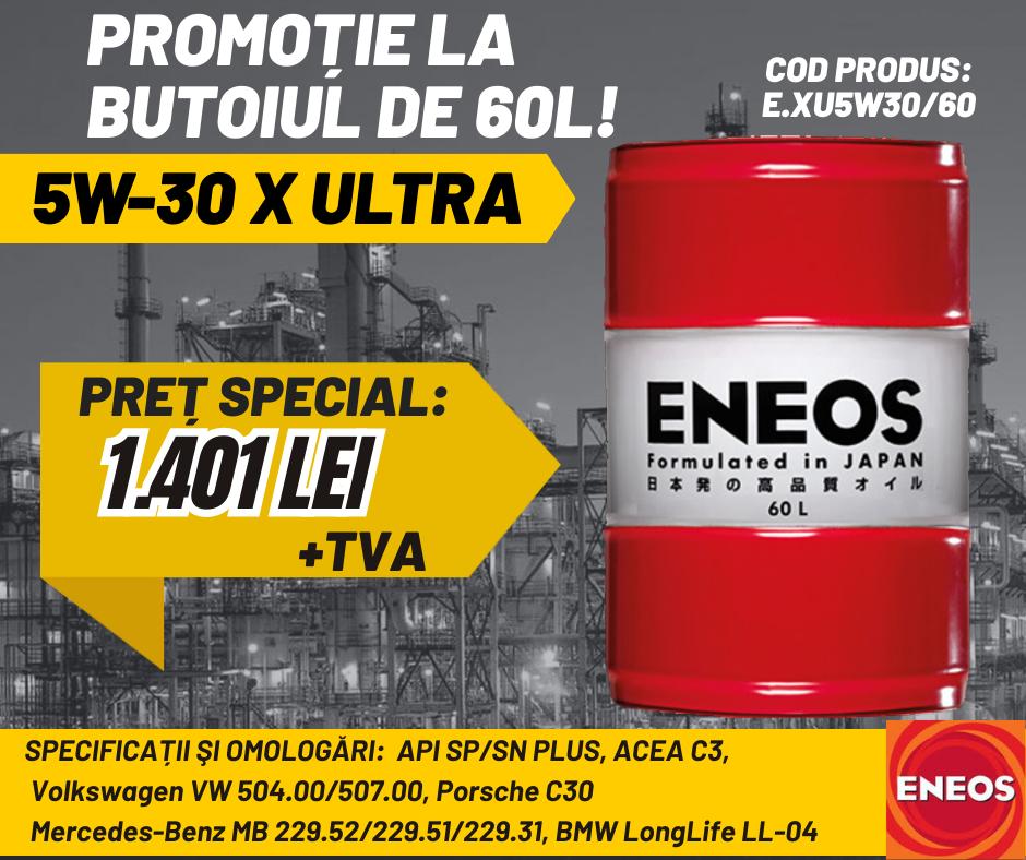 ENEOS 5W-30 X Ultra – Butoi 60L la Preț Special!