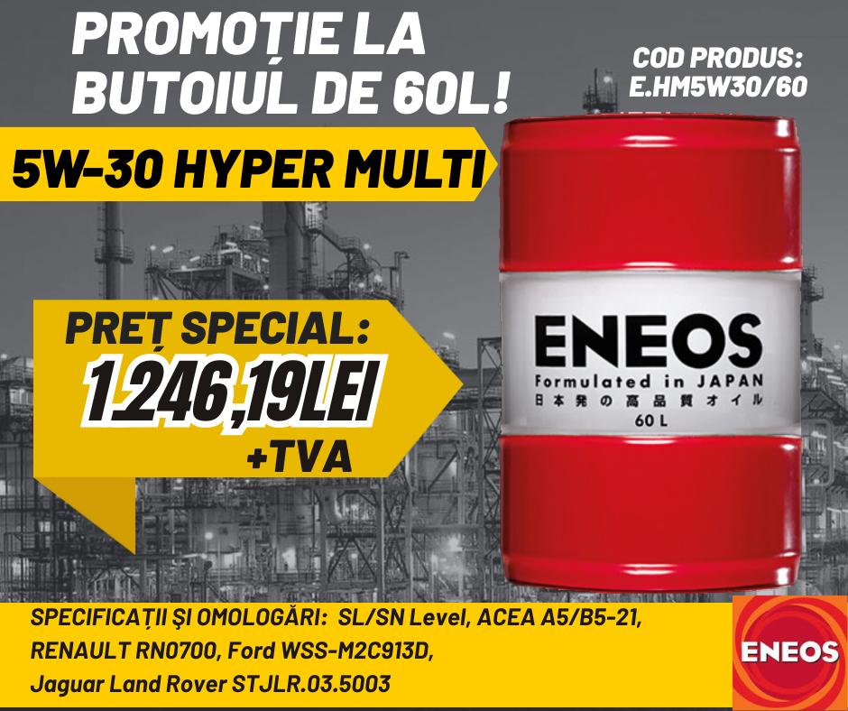 ENEOS 5W-30 Hyper Multi – Butoi 60L la Preț Special!
