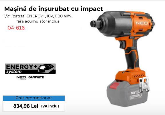 Şurubelniţă impact cu acumulator