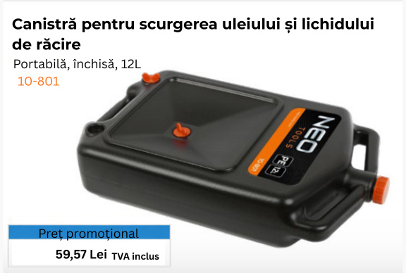 NEOTOOLS Tava colectare ulei
