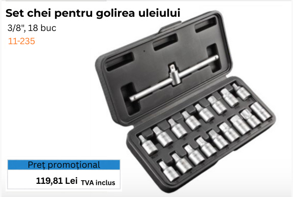 NEOTOOLS Cheie pentru şurub baie ulei