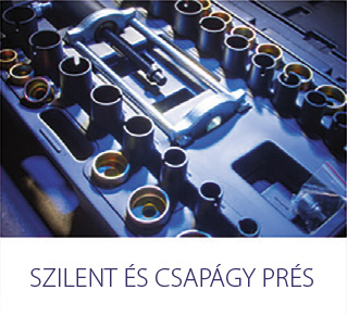 Szilent- és csapágy prés