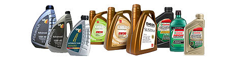 Engine oils, lubricants, greases